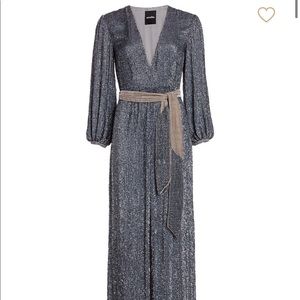 Retrofete Sequin Maxi Dress - size XS